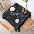 thumbnail image 2 of Math Equations Algebra Blue Pattern Square Tablecloth,Waterproof Square Table Cover,Wipeable Spillproof Washable Table Cover for Home Kitchen Party Decor 42"X42"(107x107cm), 2 of 6