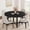 Black 50, variant on Modern Round Dining Table for 4 with Sturdy Metal Frame – 31.5" , Water-Resistant Surface, Farmhouse Style for Small Kitchen, Apartment, Breakfast Nook, Classic Gray