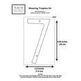 thumbnail image 2 of Floating Mount Shadow House Address Number, Modern Metal Numbers for Mailbox, Glossy Red, 6", 2 of 5
