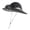 A, variant on Leeye Solar Powered Fan Hat with 2 Fans, Wide Brim UPF 50+ Sun Cap with USB & Solar Charging, Adjustable Cooling Hat for Fishing Hiking Camping, Khaki, 0.73 lb