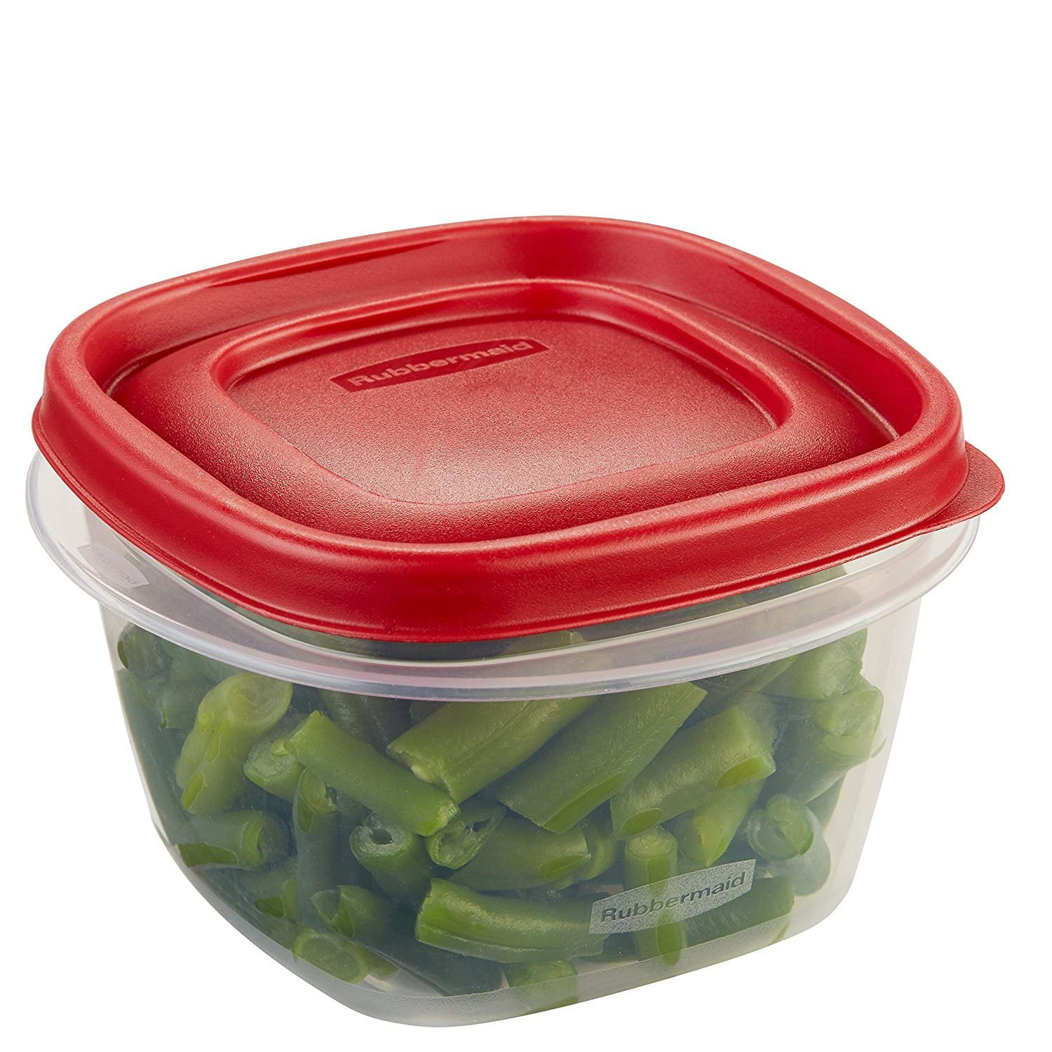  Rubbermaid 071691405382 food, 2 pack, clear with red lid: Food  Savers: Home & Kitchen