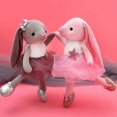 thumbnail image 3 of Conejito de peluche de bailarina, juguete suave para recital de ballet, regalo para niñas, color rosa, 15.5 pulgadas, 3 of 5