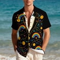 thumbnail image 3 of Yaoyar Men Hawaiian Shirt Unisex Summer Beach Casual Short Sleeve Button Down Shirts St. Patrick's Day Printed Clothing, 3 of 8