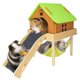 thumbnail image 1 of Hamaca para Cobayo BESNEW 3 en 1 Ampliada con Casa y Plataforma, 1 of 8