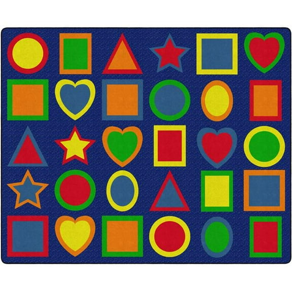 Flagship Carpets FE302-58A 10 ft. 9 x 13 ft. 2 All Kinds of Shapes Primary Rug - Rectangle