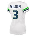thumbnail image 3 of Women's Fanatics Russell Wilson White Seattle Seahawks Fashion Player Name & Number V-Neck T-Shirt, 3 of 3