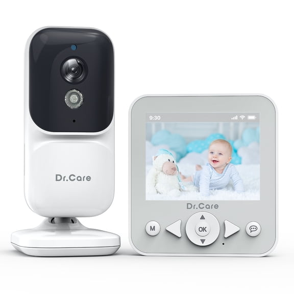 Dr.Care 2.8" Video Baby Monitor with Camera and Audio, Night Vision, Real Time, VOX Mode, Temperature Sensor