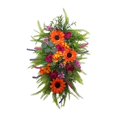 thumbnail image 1 of Fall Harvest Teardrop Swag Rustic Wall Hanging Ornament Sunflower Autumn Wreath, 1 of 9