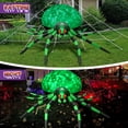 thumbnail image 5 of Yexmas 12FT Halloween Inflatables Outdoor Decorations Giant Spider Decorations with LED Lights and Air Pump Blow up Inflatable Green, 5 of 9