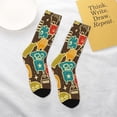 thumbnail image 4 of Uemuo Robot and Monsters Printed Kids Boys Socks Seamless Crew Socks Crazy Funny Athletic Sport Socks for Children, 4 of 6