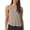 C-Khaki430, variant on Open Back Workout Tops For Women Athletic Backless Tank Top Sleeveless Running T Shirts Yoga Going Out Gym Clothes
