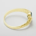 thumbnail image 5 of LBG British Made 18k Yellow Gold Natural Blue Topaz Womens Band Ring - 33 size options - 10.75 - 33 size options - Sizes 4 to 12 Available, 5 of 6