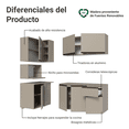 thumbnail image 4 of Cocina Integral Completa Modular Madesa Nice 265cm Crema 10, 4 of 6
