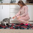 thumbnail image 3 of Pioneer Flower Floral Print Pattern Kitchen Rugs Sets Of 2,Anti Fatigue Kitchen Mat Rugs Non Slip Washable,Decorative Kitchen Floor Mats for Kitchen,Sink,Laundry,17"x30"+17"x47", 3 of 7