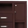 thumbnail image 3 of Cajonera alhajero con llave 4 cajones jaladeras metalicas Anayanzy nogal R21 R21 Muebles Anayanzy Moderna Cajonera, 3 of 4