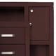 thumbnail image 3 of Cajonera alhajero con llave 4 cajones jaladeras metalicas Anayanzy nogal R21 R21 Muebles Anayanzy Moderna Cajonera, 3 of 4