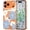 Blue, variant on for iPhone 16 Plus Case, Cute Flower Girls Women Clear Case Silicone Shockproof Protective Cover with Pretty Floral Pattern for iPhone 16 Plus, Purple
