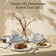 thumbnail image 6 of Onader 8-Piece Dinnerware Set, Speckled Plates and Bowls for Restaurant, Handcrafted Ceramic Dishware, Microwave & Dishwasher Safe - Multi Color, 6 of 6