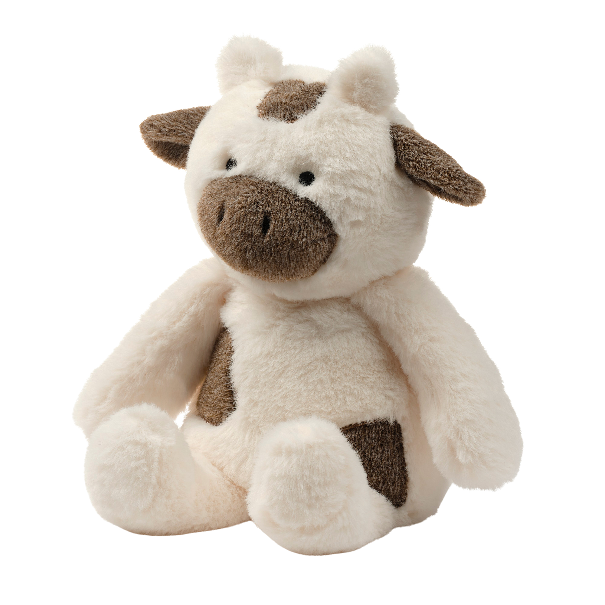 Bedtime Originals Farmyard Friends Plush Cow Stuffed Animal Toy - Milkshake