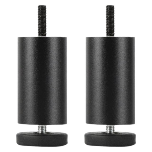 2 piezas de muebles ajustables patas de sofá pies de óxido redondo redondo moderno de aleación de aluminio reemplazo de piernas para el escritorio del 25 cm