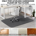 thumbnail image 2 of Office Chair Mat for Hardwood Floor & Tile Floor, 48" × 35" Computer Desk Chair Mat for Gaming, Low-Pile Desk Rug, Large Anti-Slip Floor Protector Mat for Rolling Chair, Washable Reusable, 2 of 5