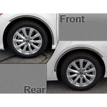 Stainless Steel Wheel Well Trim 4Pc Fits 2018-2020 Toyota Camry WQ18130 QAA