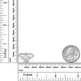 thumbnail image 6 of Gem Stone King 925 Sterling Silver Ring Cabochon Simulated Opal Moissanite (2.16 Cttw), 6 of 7