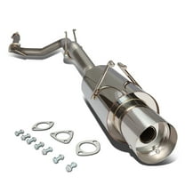 DNA Motoring CBE-HC06SI 4" TIP MUFFLER RACING CATBACK EXHAUST SYSTEM FOR 2006 to 2011 CIVIC Si FG2 COUPE K20Z3