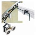 thumbnail image 1 of Shower Door Roller Wheels Kit 23mm Replacement Sliding Screen Door Rollers, 4pcs Nylon Top and Bottom Track Pulleys, 1 of 2