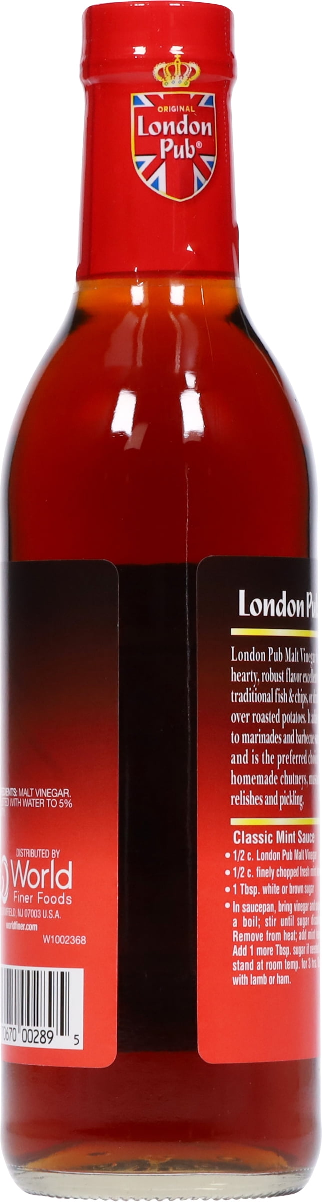 (6 pack) London Pub Traditional British Flavor Malt Vinegar 12.7 fl oz