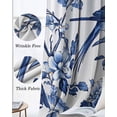 thumbnail image 3 of Blue Spring Floral Blackout Curtains for Bedroom Living Room Darkening Curtains 84 Inch Length 2 Panels Set Summer Botanical Bird Window Curtain Insulated Window Treatment Grommet Drapes 52"x84", 3 of 9