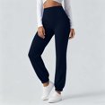 thumbnail image 7 of VBVC Women's High Waisted Yoga Joggers , Soft Stretchy Workout Pants For Women , Ladies' Casual Running Gym Trousers with Pockets, *Dark Blue , Large, 7 of 7