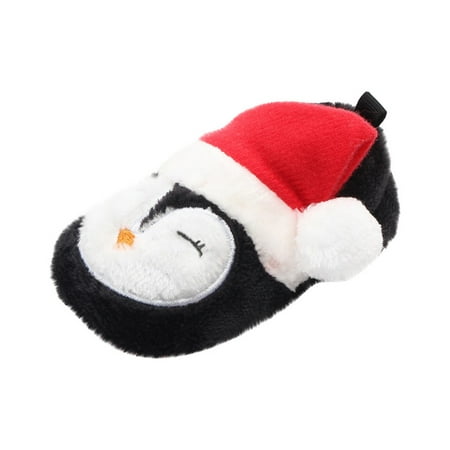 

ZMHEGW Toddler Baby Girls Boys Christmas Plush Animal Shoes Prewalker Sneakers Warm Shoes