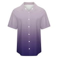 thumbnail image 5 of KJIUQ Short Sleeve Shirts for Women Fashion Casual Loose Fit Button Down Blouse Roll Up Cuffed Lightweight V Neck Collared Tops(Purple,3XL), 5 of 6