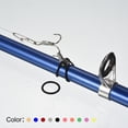 thumbnail image 5 of Uxcell 0.63 x 0.37 x 0.35 inch Plastic Fishing Hook Keeper Holder with 2 Size Rubber Rings Yellow 10 Pack, 5 of 5