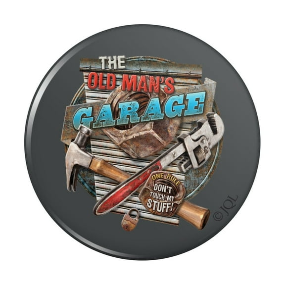The Old Man's Garage One Rule Don't Touch My Stuff Kitchen Refrigerator Locker Button Magnet