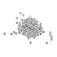 thumbnail image 1 of Unique Bargains 360Pack 2mm Perles de Sertissage Rondes Bijoux Faisant Sertir Fin Entretoise Perle, Ton Argent, 1 of 5