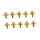 thumbnail image 5 of Tornillos de orejeta de tambor de metal Pieza de tambor liviana Accesorio de tambor Fácil de instalar Caja Oro, 5 of 9