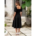 thumbnail image 4 of Vestido BerryGo, verano 2025, casual, midi, negro, XL, mujer, 4 of 7