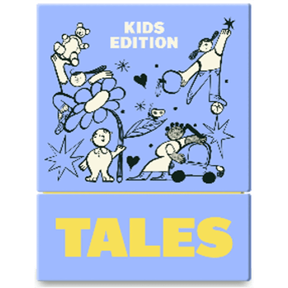 TALES Conversation Cards, Kids Edition 150 Count, Fun Family Games for Kids, Perfect for Dinners, Road Trips, Classrooms & Game Nights