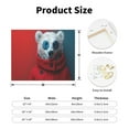 thumbnail image 2 of Kdxio Stylish Polar Bear Sunglasses Pattern Canvas Wall Art for Living Room Wall Decor for Bedroom Bathroom Modern Framed Canvas Art Prints Ready to Hang,Horizontal, 2 of 6