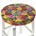 thumbnail image 6 of Goofa Daisies Flowers Printed Stool Covers Round, Waterproof Round Bar Stool Covers Anti-Slip Round Bar Stool Seat Cover with Elastic Bands Durable -12 inch, 6 of 7