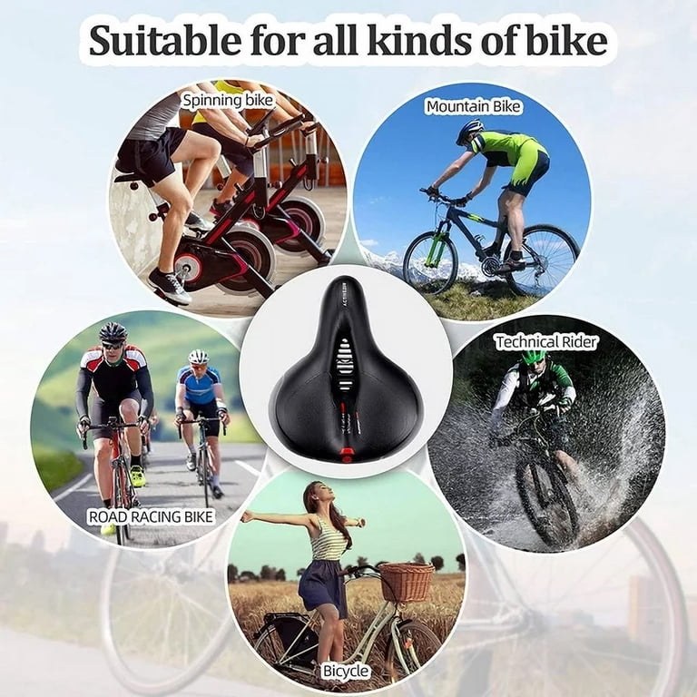 BUSATIA Gel Bike Seat, Wide Comfort Saddle for MTB photo 7