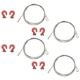 thumbnail image 1 of 4X 1: 10 RC Crawler Accessories Metal Trailer Wire Rope Tow Rope with Hooks for RC Car 1/10 D90 Axial SCX10 Truck RC Car, 1 of 7