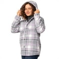 thumbnail image 4 of Free Country Girls' Chill Out Fleece Jacket Grey Plaid XS, 4 of 4