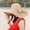 Khaki, variant on Kayannuo Back to School Women Colorful Big Brim Straw Bow Hat Sun Floppy Wide Brim Hats Beach Cap Christmas Gifts
