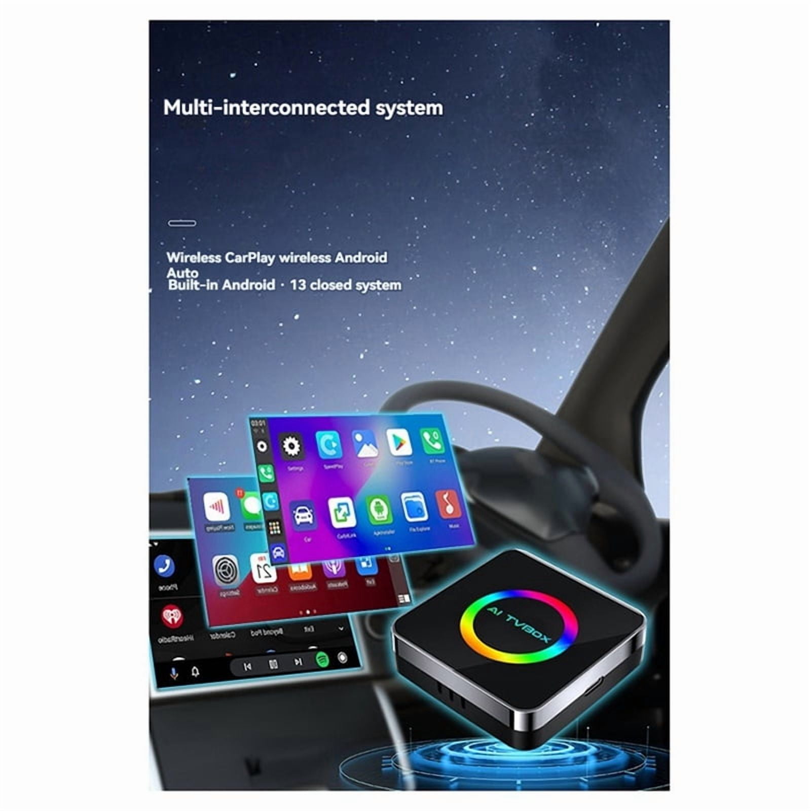 新品 AI Box CarPlay 128GB Android 13 CB6D ATOTO CarWave CB6D Wireless CarPlay Adapter AI Box with