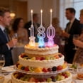 thumbnail image 4 of 10-Piece LED Birthday Number Candles Set, Transparent Reusable Light-Up Digital Cake Topper for Party Decorations, Luminous Glow for All Ages, Assorted Numbers 0-9, 4 of 6