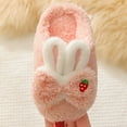 thumbnail image 4 of lnmuld Kids Slipper Winter Non Children Warm Plush Cotton Slippers Parent Child Mother and Daughter Cute Home Indoor Girls Slippers Furry Lined Slippers Size:7, 4 of 7