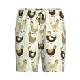 thumbnail image 3 of Picia Chicken Cartoon Pajama Shorts for Men, Men's Pajama Bottoms, Sleepwear,Short Pajama Pants-Large, 3 of 9